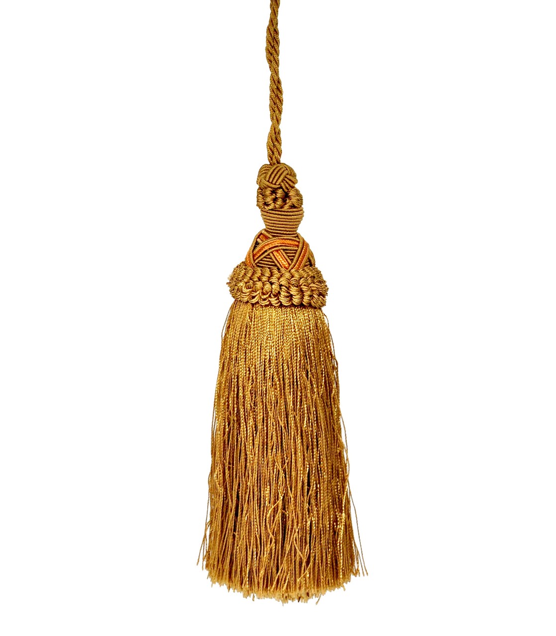 Belagio Tassel, 7” Length with 5.5” Cord, Milante Collection, Mocha